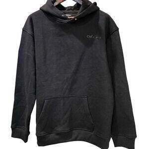 Off-Court Heavyweight Black Hoodie XL — Snap Hood,‎ Raised Logo, Streetwear NWT